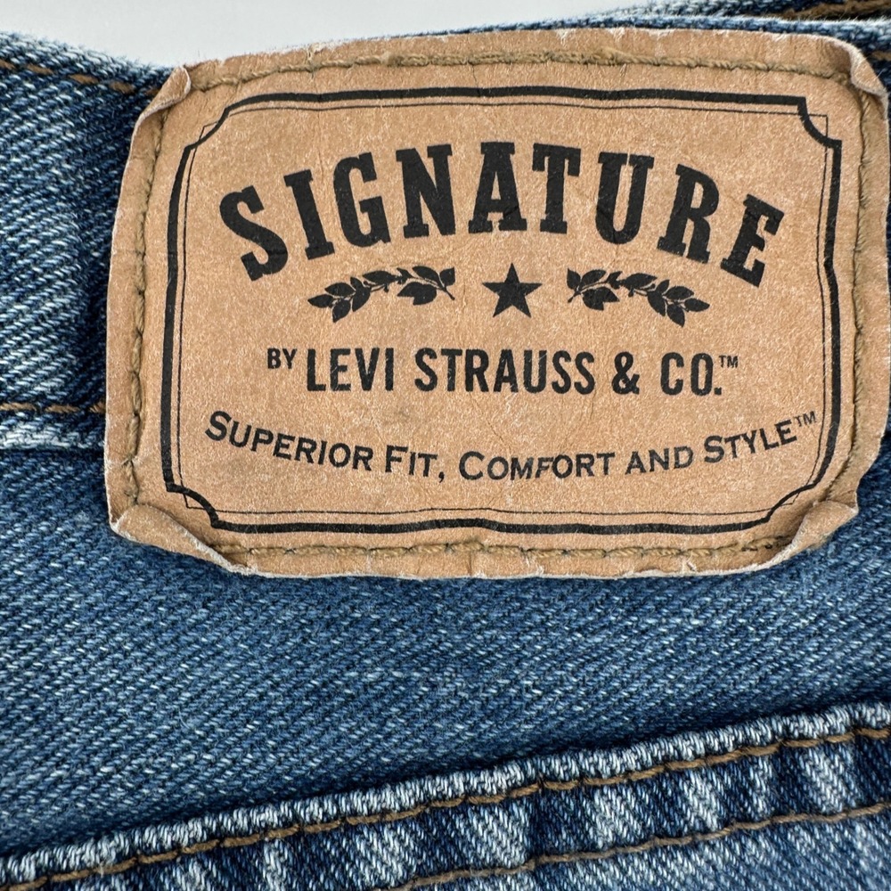 Signature by Levi Strauss & Co Mens 34x30 Bootcut Jeans Medium‎ Wash - Picture 5 of 13